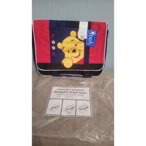 Vintage Disney Winnie the Pooh Messenger Bag Red Navy Accessory Network NWT...